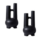 SOGA 2X Ornament Modern Geometric Vase Minimalist Double Tube Abstract Sculpture for Home Décor $ 301.90