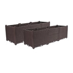 SOGA 2X 120cm Raised Planter Box Vegetable Herb Flower Outdoor Plastic Plants Garden Bed Deepen $ 258.90