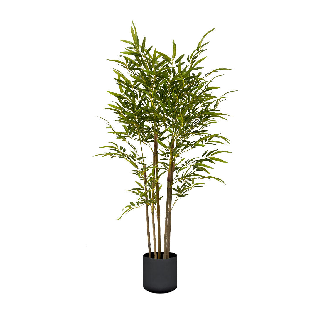 SOGA 150cm Lucky Bamboo Tree Bambusa Vulgaris Artificial Plant w/ 7 Branches Home Accent Decor $ 127.90