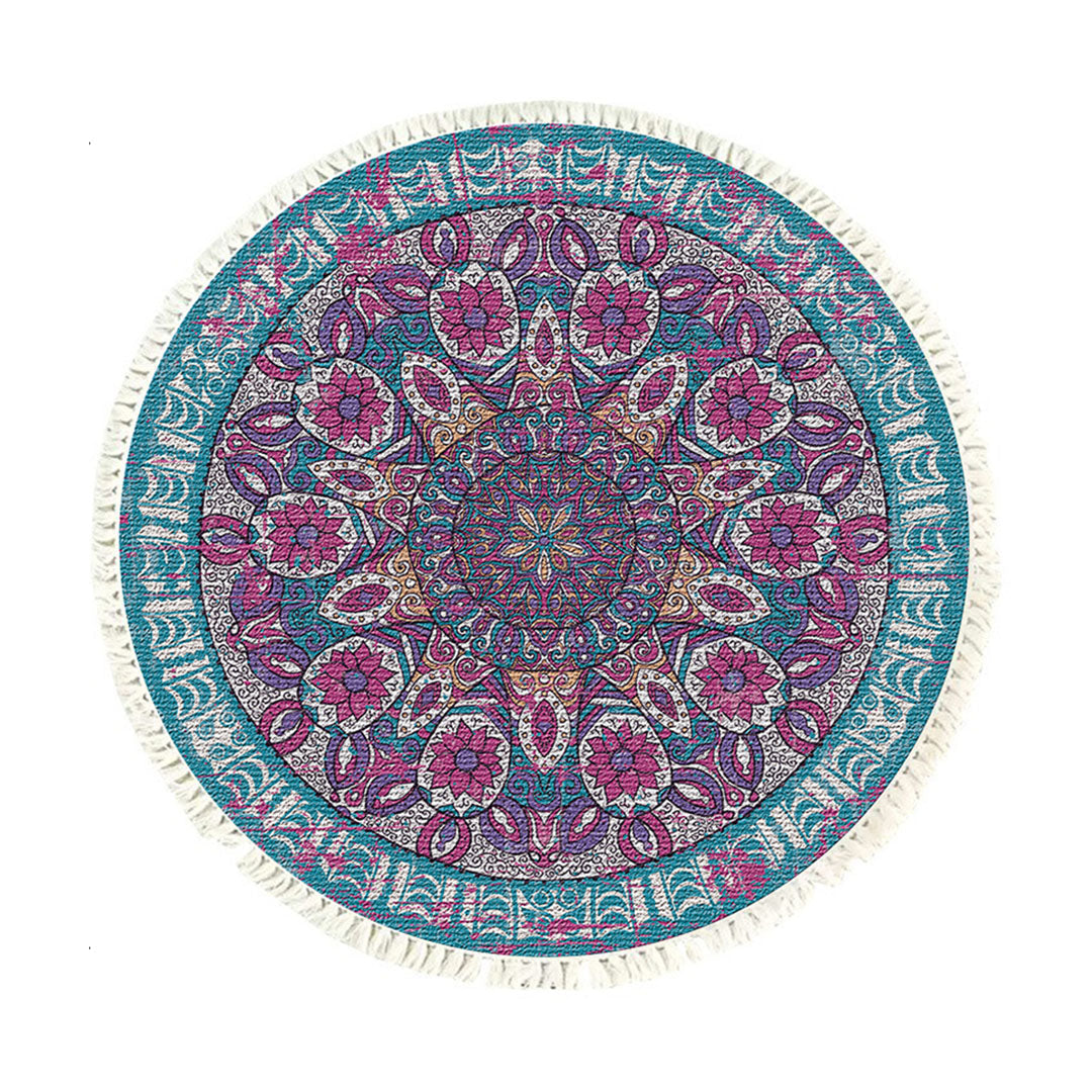 SOGA 120cm Mandala Area Rug for Living Room Lounge Bedroom Anti-slip Doormat Home Decor $ 73.50