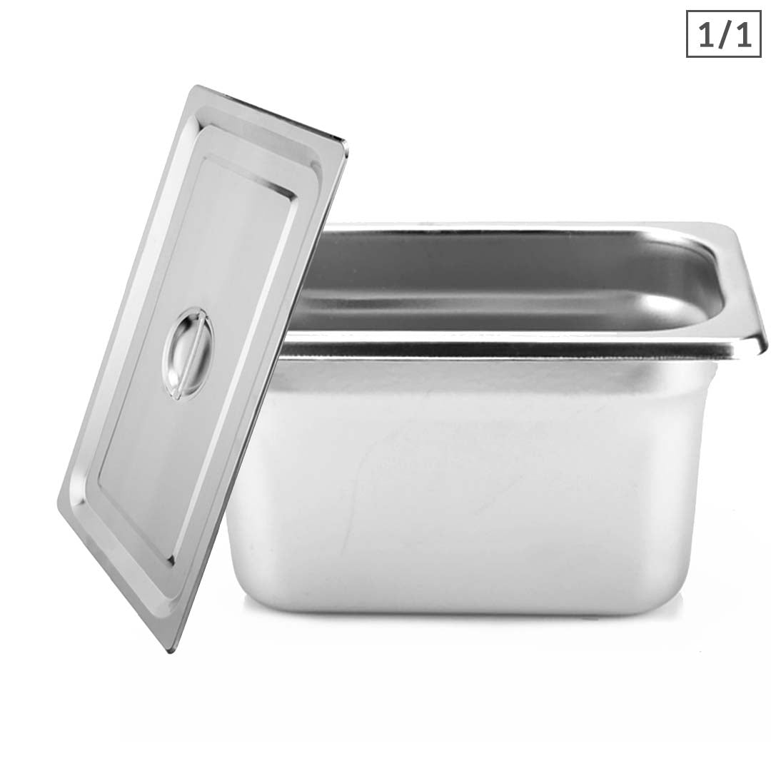 SOGA Gastronorm GN Pan Full Size 1/1 GN Pan 20cm Deep Stainless Steel Tray With Lid $ 61.50