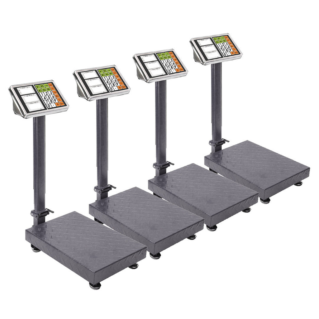 SOGA 4X 300kg Electronic Digital Platform Scale Computing Shop Postal Weight Black $ 464.50