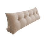 SOGA 150cm Beige Triangular Wedge Bed Pillow Headboard Backrest Bedside Tatami Cushion Home Decor