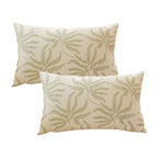SOGA 2X 35cm Botanical Green Fern Leaf Embroidered Decorative Throw Pillow $ 129.50