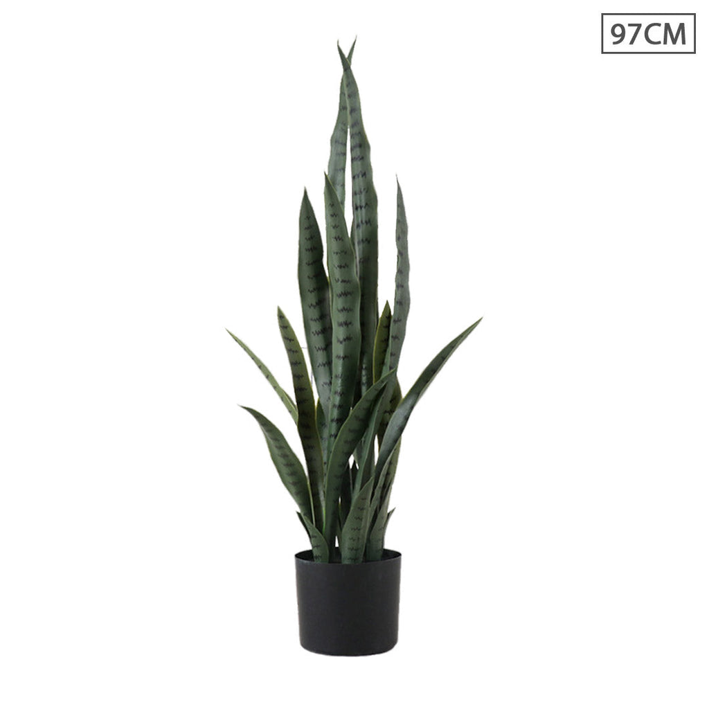 SOGA 97cm Sansevieria Snake Artificial Plants with Black Plastic Planter Greenery, Home Office Decor $ 199.90