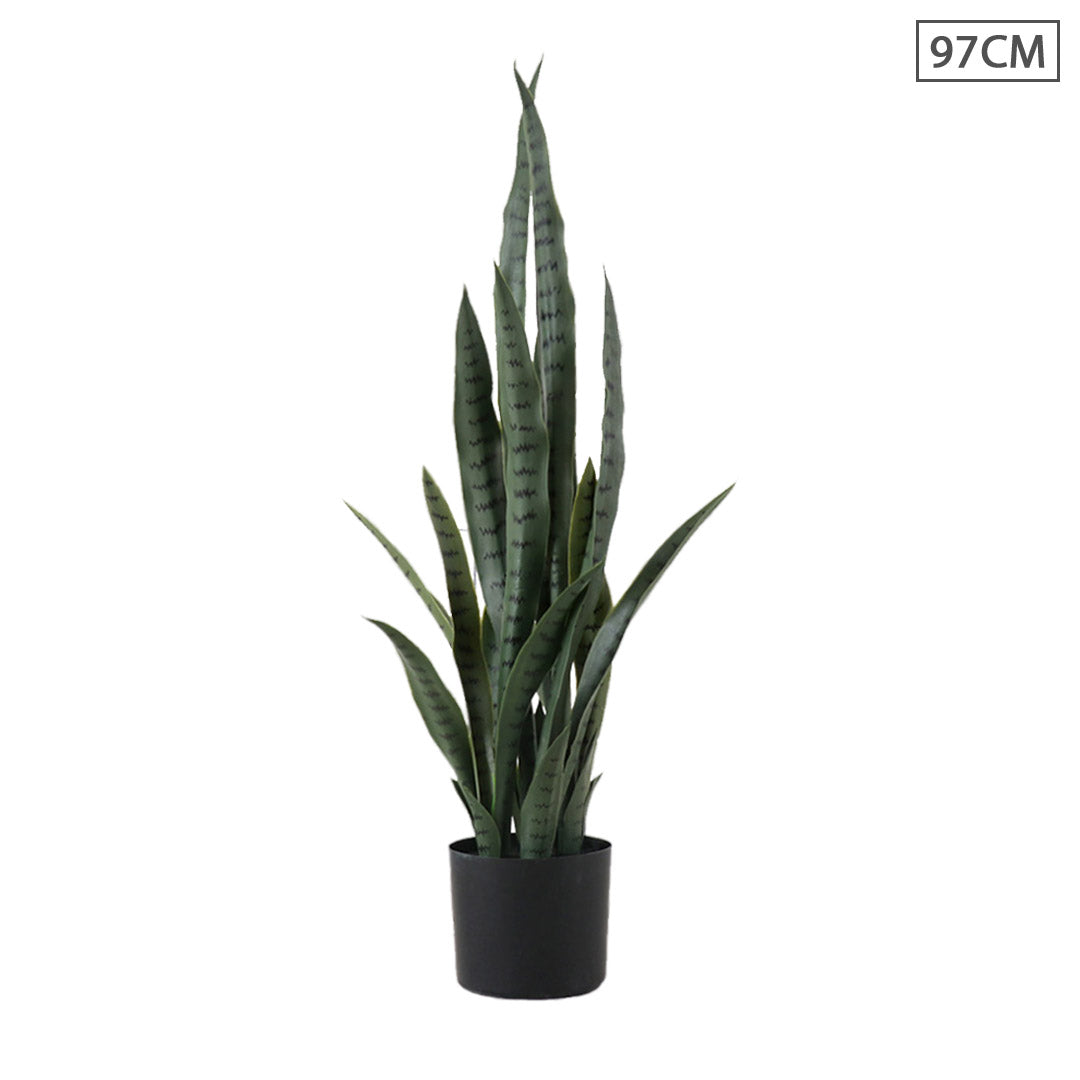 SOGA 97cm Sansevieria Snake Artificial Plants with Black Plastic Planter Greenery, Home Office Decor $ 199.90