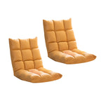 SOGA 2X Blue Lounge Recliner Lazy Sofa Bed Tatami Cushion Collapsible Backrest Seat Home Office Decor $ 258.90