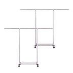 SOGA 2X 180cm Stainless Steel Floor-Standing Clothes Rack - Durable and Space-Saving Laundry Organizer $ 166.50