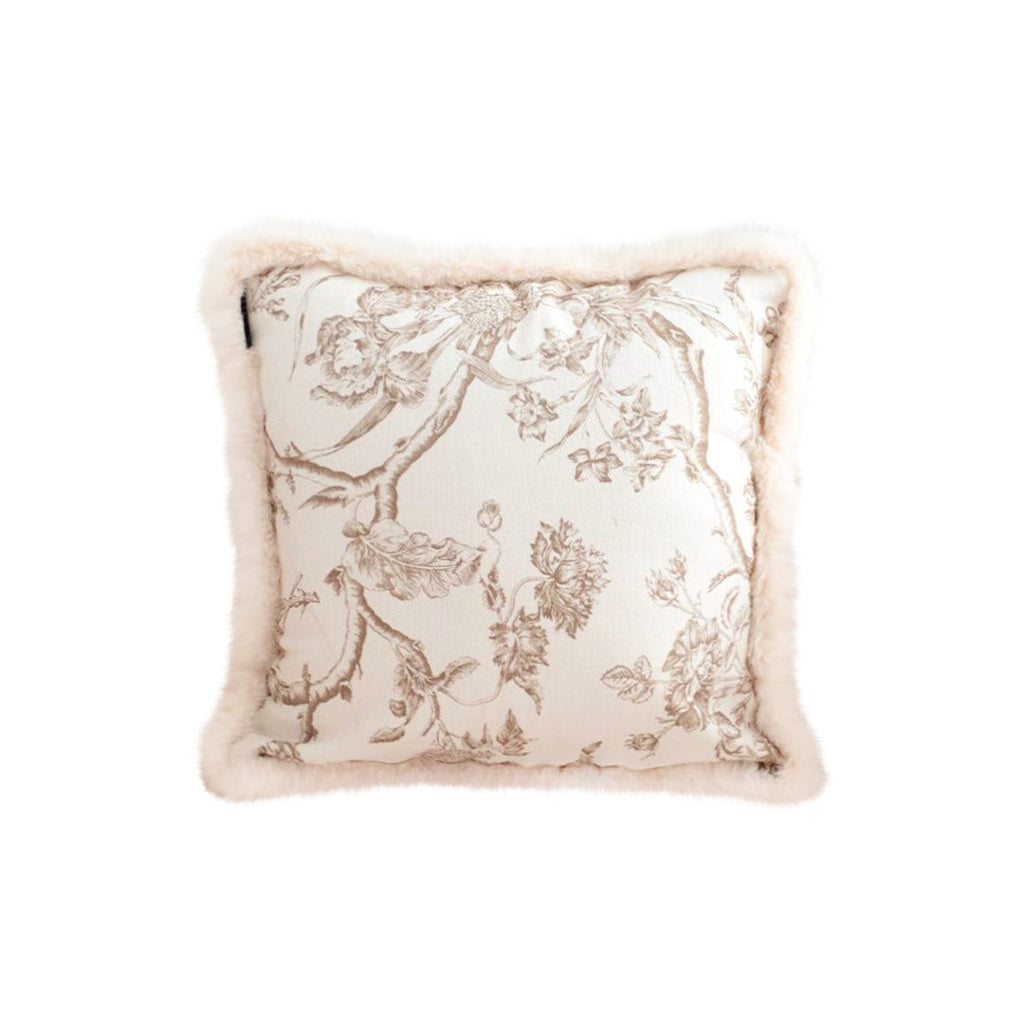 SOGA 45cm Light Luxury French Style Printed Plush Pillow Set Throw Pillow $ 66.90