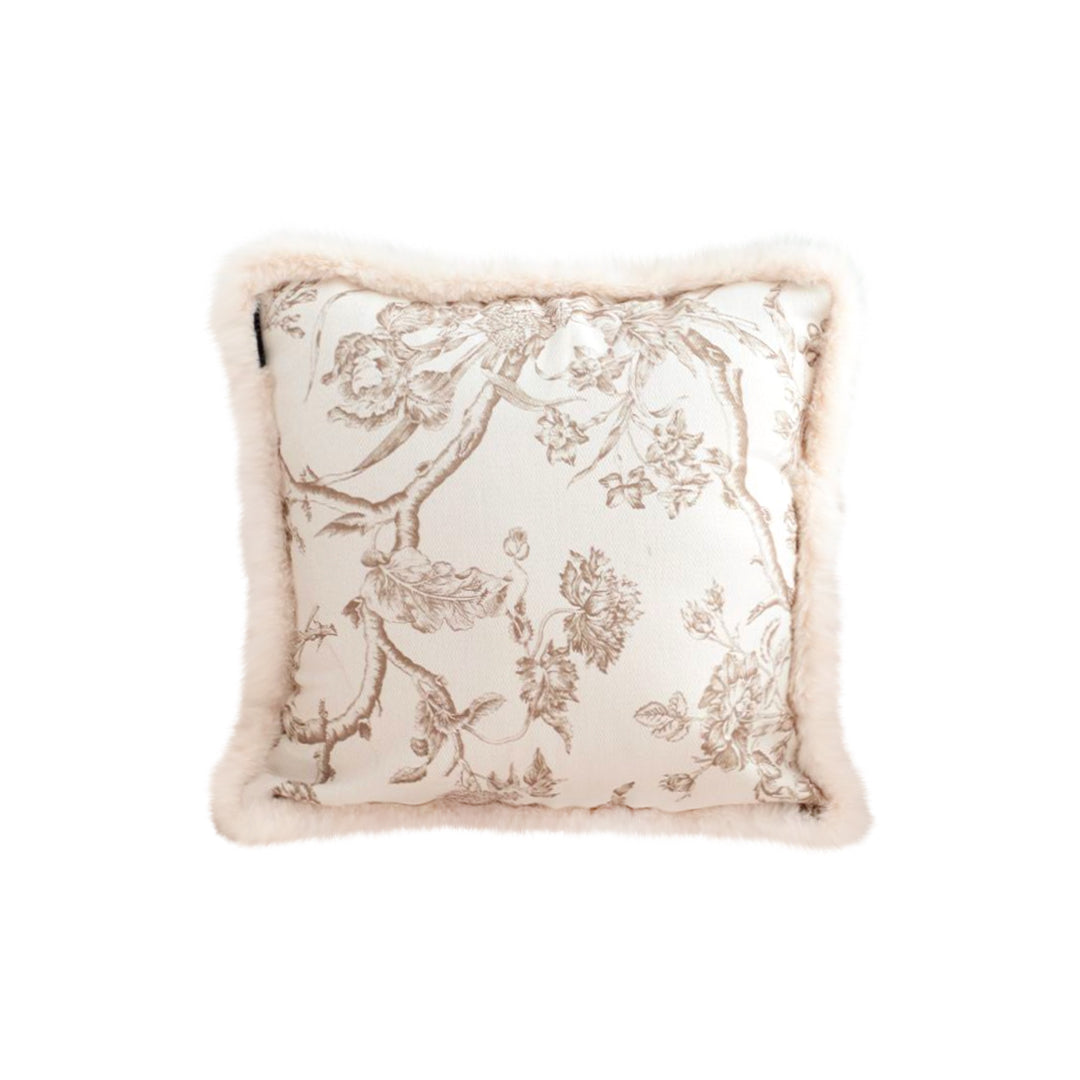 SOGA 45cm Light Luxury French Style Printed Plush Pillow Set Throw Pillow $ 66.90