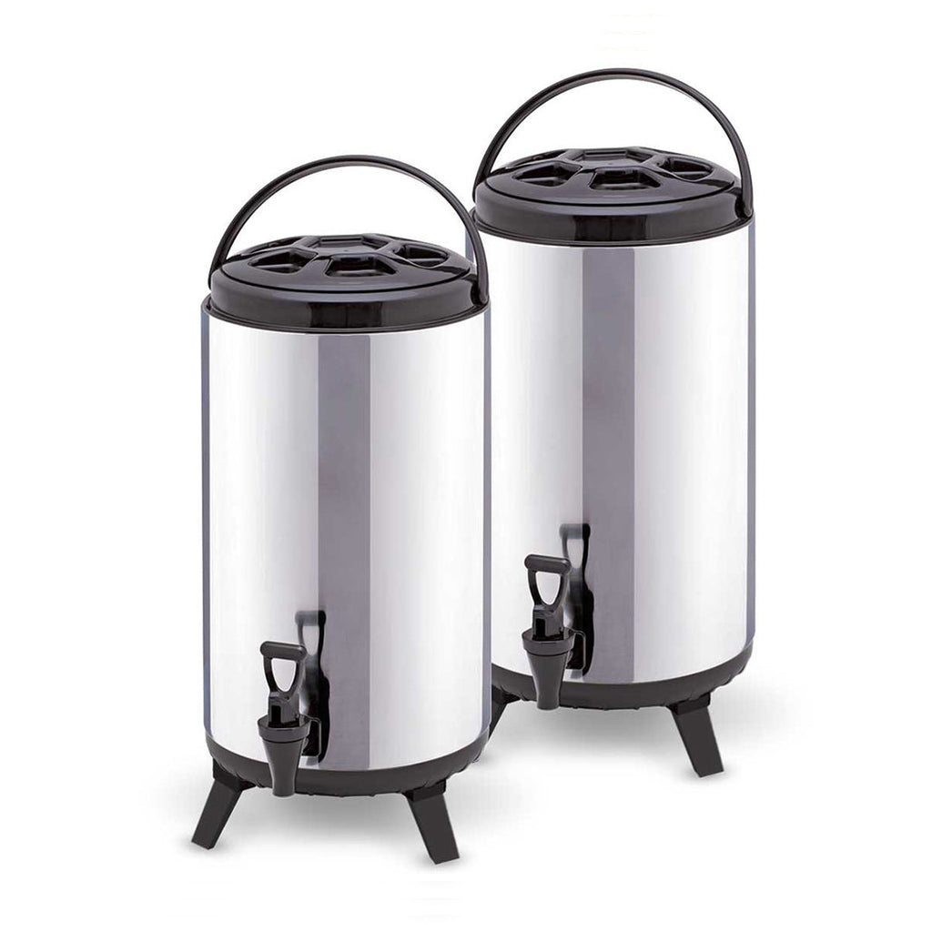 SOGA 2 x 12L Portable Insulated Cold/Heat Coffee Tea Beer Barrel Brew Pot With Dispenser $ 160.90