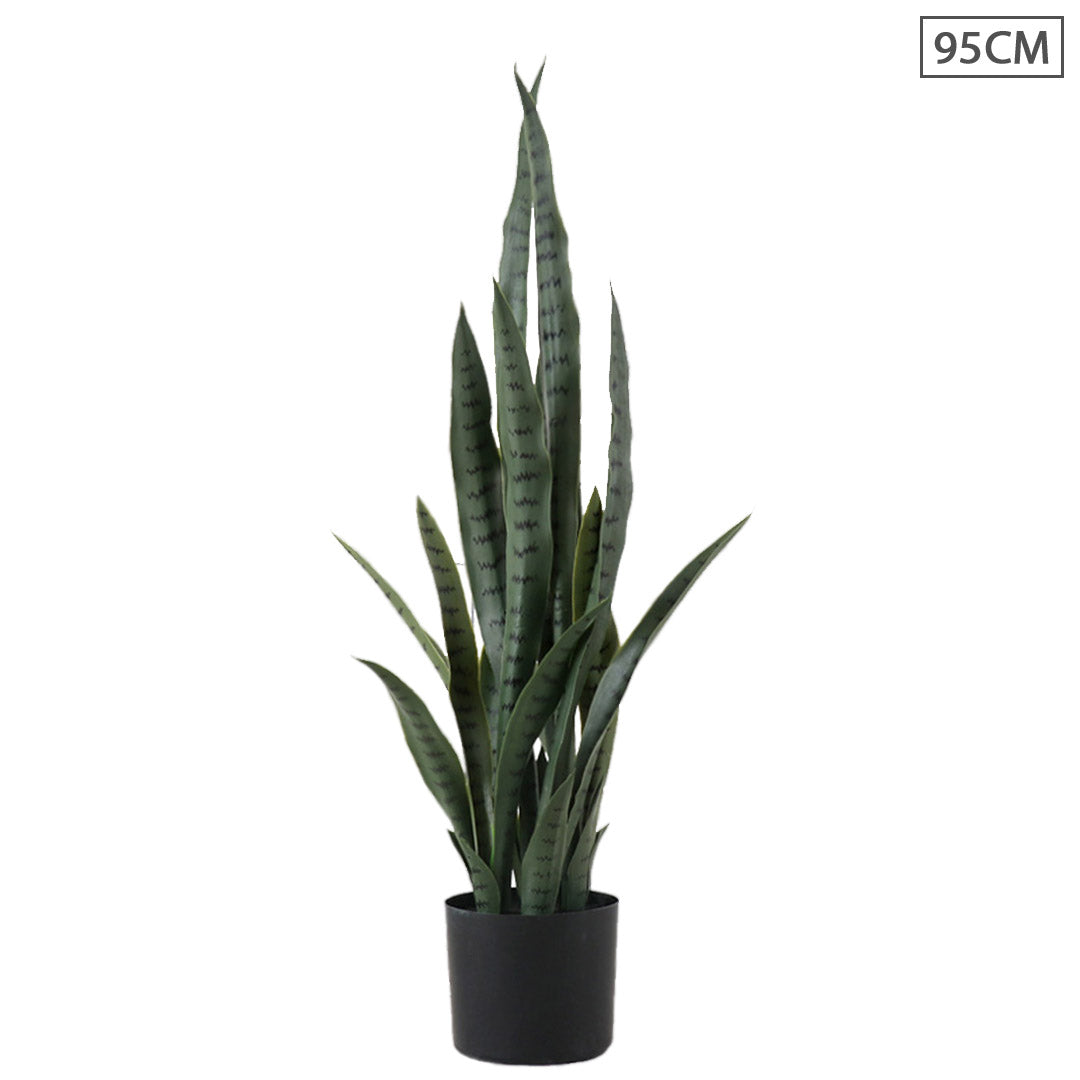 SOGA 95cm Sansevieria Snake Artificial Plants with Black Plastic Planter Greenery, Home Office Decor $ 177.90