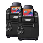 SOGA 2X PVC Leather Car Back Seat Storage Bag Multi-Pocket Organizer Backseat and iPad Mini Holder Black $ 65.50