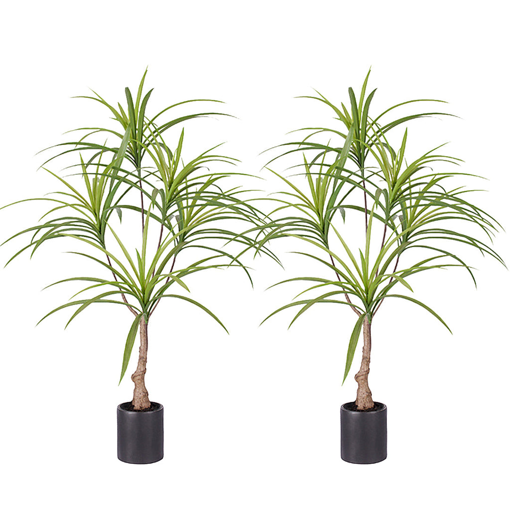 SOGA 2X 90cm Artificial Natural Green Dracaena Dragon Tree Fake Tropical Indoor Plant Home Office Decor $ 151.50