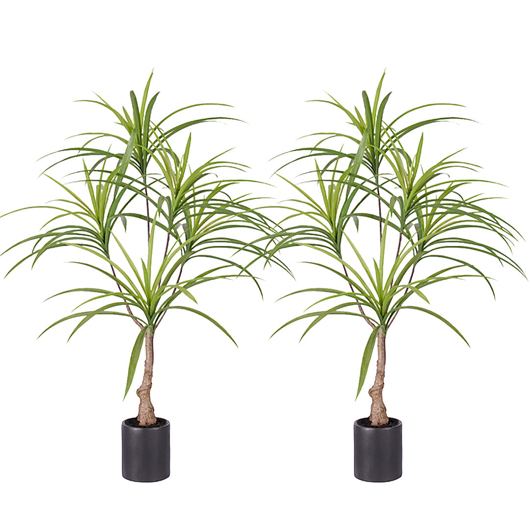 SOGA 2X 90cm Artificial Natural Green Dracaena Dragon Tree Fake Tropical Indoor Plant Home Office Decor $ 151.50