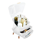 SOGA 29cm White Countertop Makeup Cosmetic Storage Organiser Skincare Holder Jewelry Storage Box with Handle $ 58.90