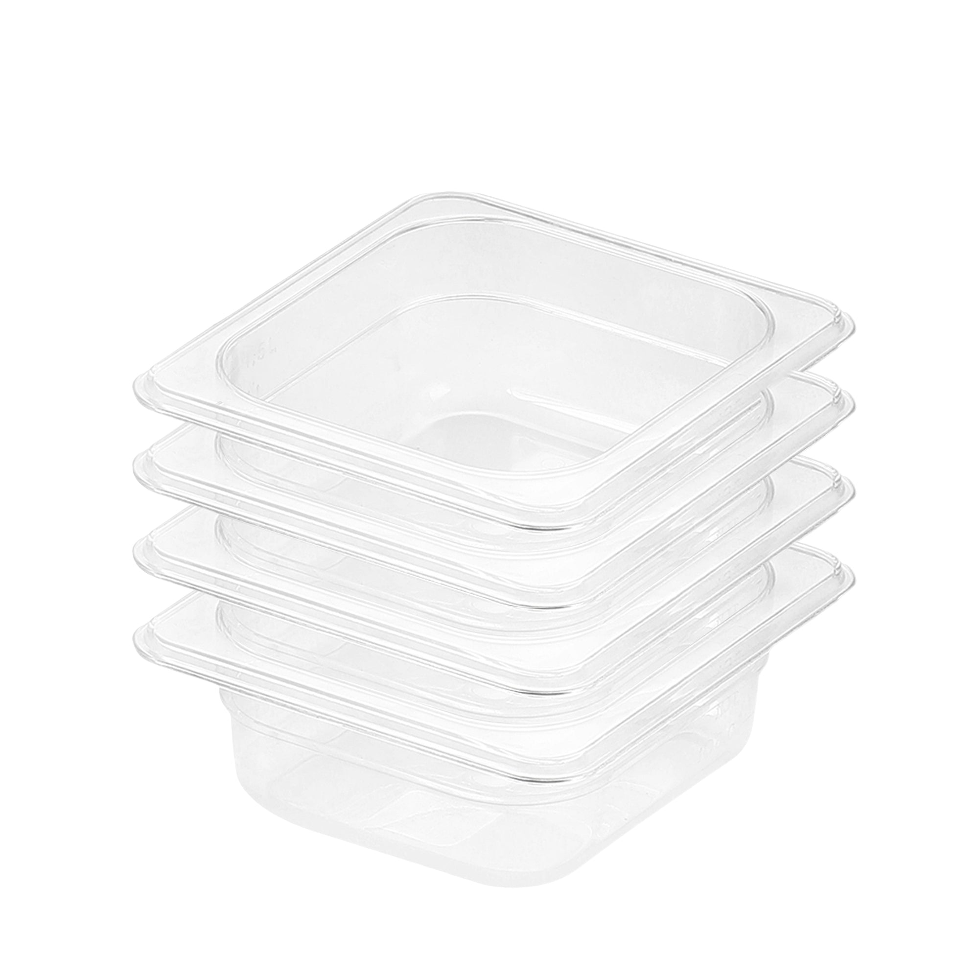 SOGA 65mm Clear Gastronorm GN Pan 1/6 Food Tray Storage Bundle of 4 $ 116.50