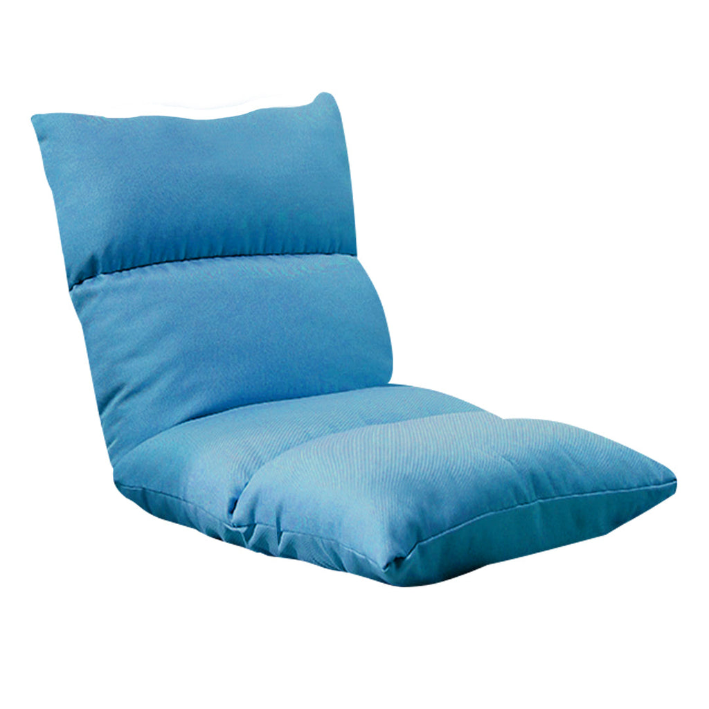 SOGA Lounge Floor Recliner Adjustable Lazy Sofa Bed Folding Game Chair Blue $ 94.50