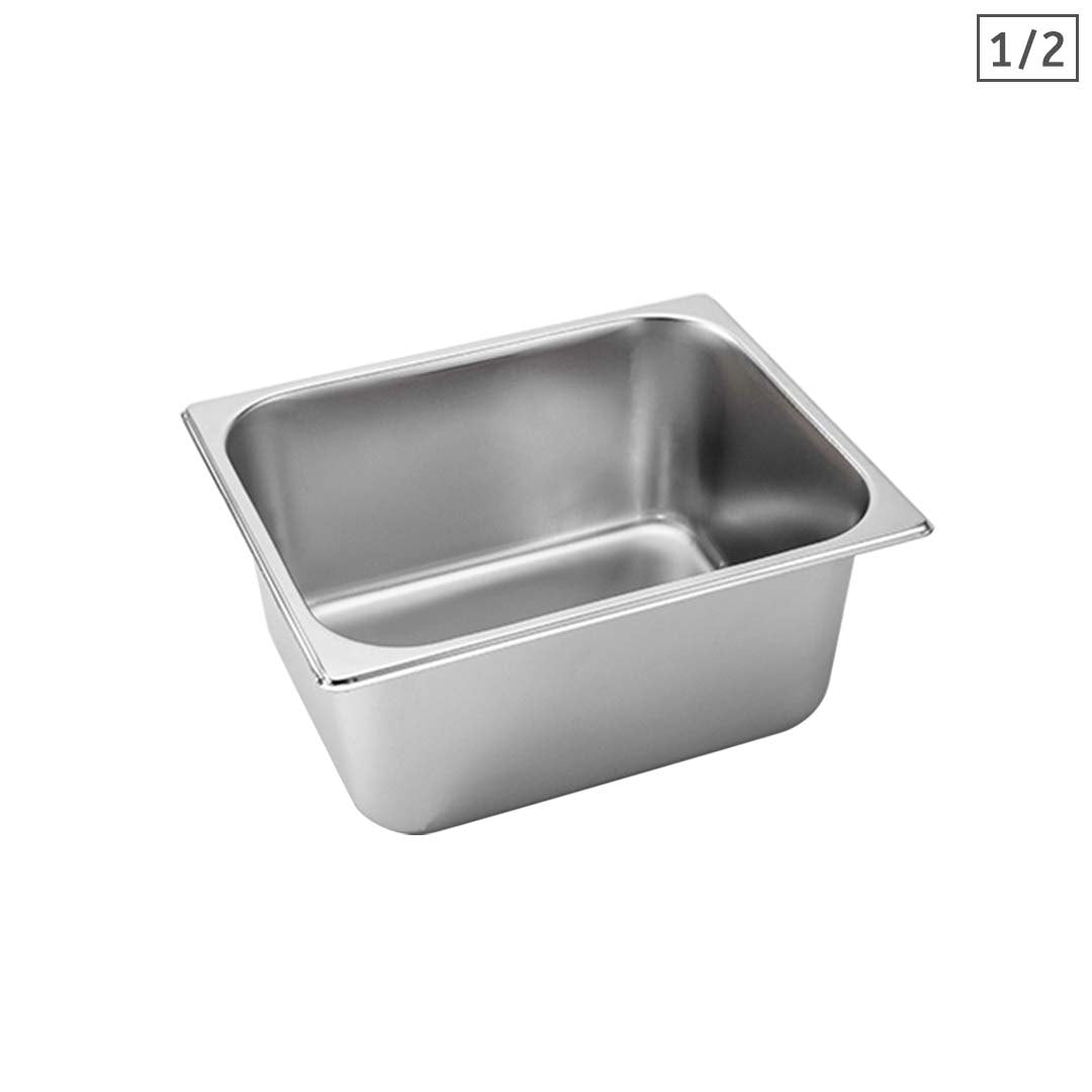 SOGA Gastronorm GN Pan Full Size 1/2 GN Pan 15cm Deep Stainless Steel Tray $ 29.90