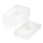 SOGA 150mm Clear Gastronorm GN Pan 1/1 Food Tray Storage Bundle of 4 with Lid $ 231.90