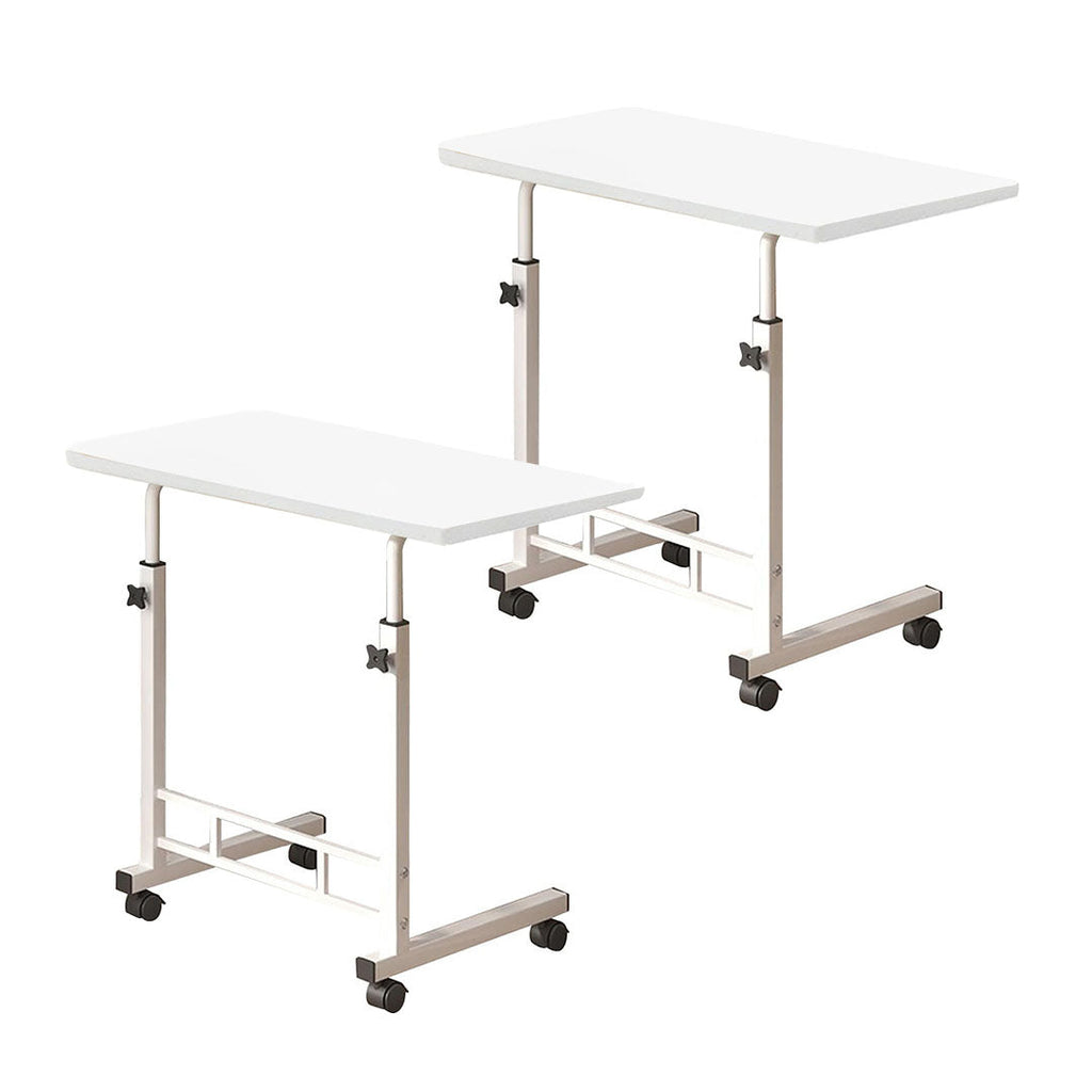 SOGA 2X 40x80cm White Bedside Table Movable Bedroom Desk Student Computer Table $ 144.50