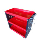SOGA 3 Tier Tool Storage Cart Portable Service Utility Heavy Duty Mobile Trolley with Hooks Red $ 222.50