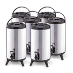 SOGA 6 x 10L Portable Insulated Cold/Heat Coffee Tea Beer Barrel Brew Pot With Dispenser $ 438.50