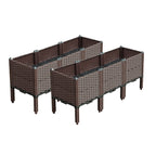 SOGA 2X 120cm Raised Planter Box Vegetable Herb Flower Outdoor Plastic Plants Garden Bed with Legs Deepen $ 301.90