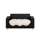 SOGA Two-seater White Faux Fur Throw Blanket 90x160cm Polyester $ 77.90