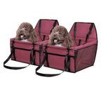 SOGA 2X Waterproof Pet Booster Car Seat Breathable Mesh Safety Travel Portable Dog Carrier Bag $ 86.50