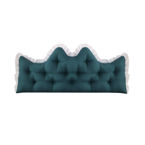 SOGA 150cm Crown Pillow Tufted Teal Headboard Cushion for Bed $ 66.90