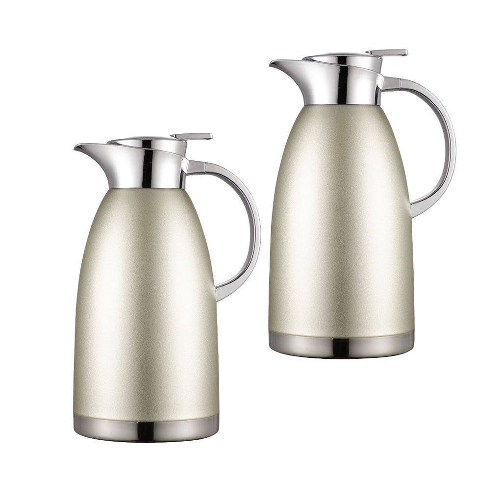 SOGA 2X 1.8LSilver Double-Wall vacuum with 2 layers stainless steel Construction Thermal Flask $ 140.50