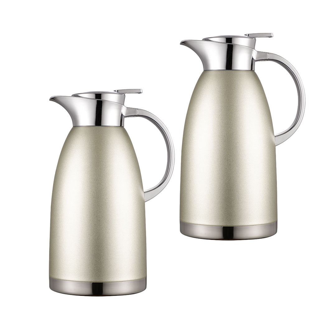 SOGA 2X 1.8LSilver Double-Wall vacuum with 2 layers stainless steel Construction Thermal Flask $ 140.50