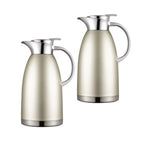 SOGA 2X 1.8LSilver Double-Wall vacuum with 2 layers stainless steel Construction Thermal Flask $ 140.50