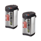 SOGA 2X 3.8L Silver Stainless Steel Electric Thermal Pot Dispenser with 3 Dispensing Modes