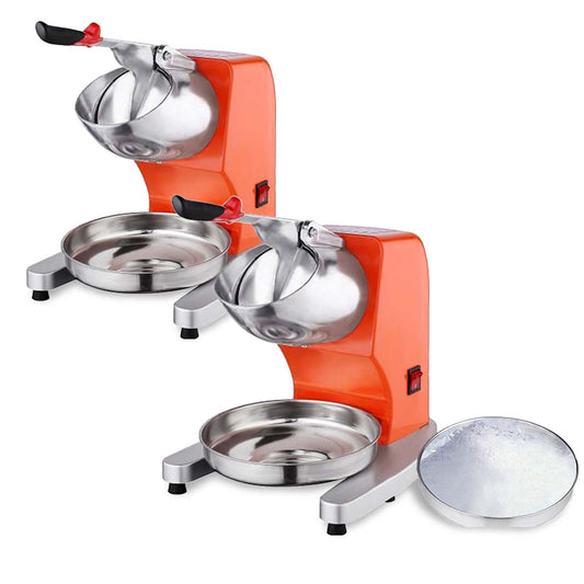 SOGA 2x Commercial Electric Ice Shaver Crusher Slicer Machine Smoothie Maker