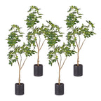 SOGA 4X 160cm Artificial Natural Green Schefflera Dwarf Umbrella Tree Fake Tropical Indoor Plant Home Office Deco $ 633.50