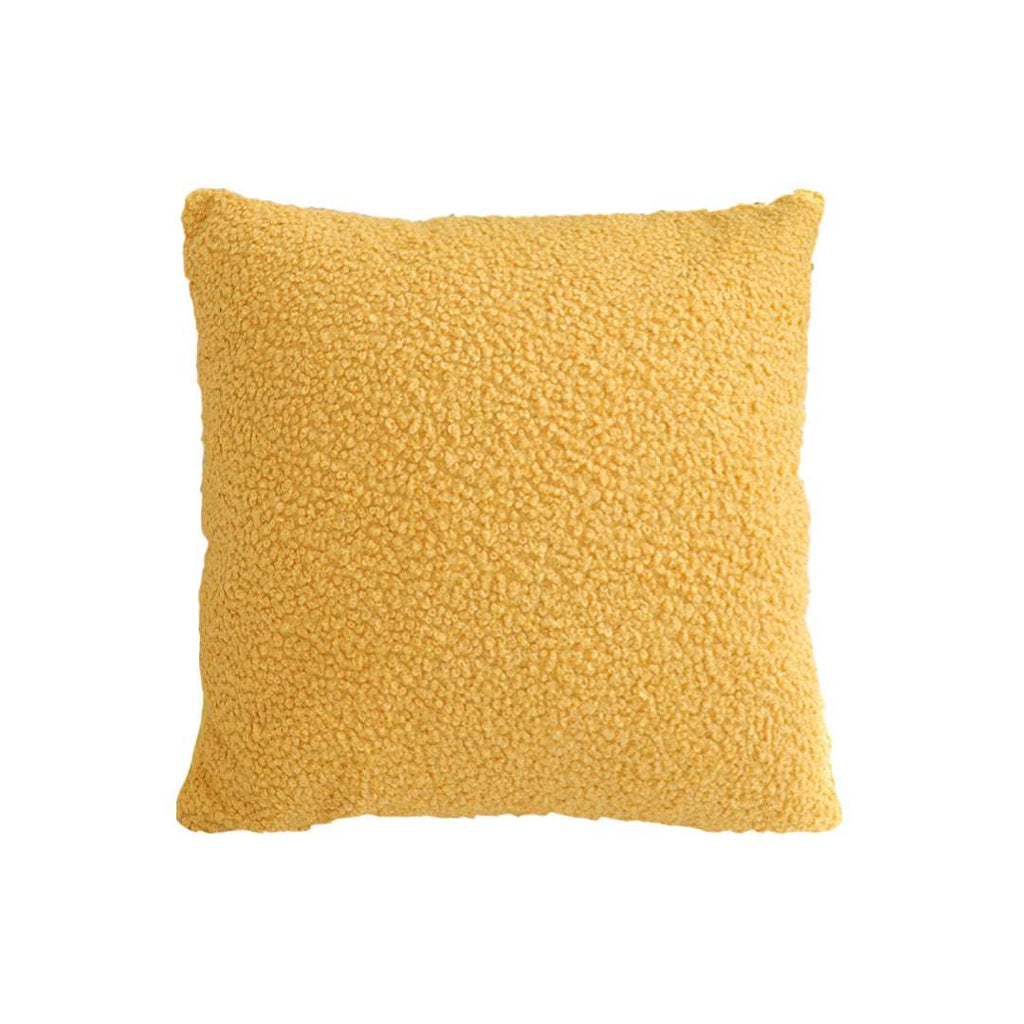 SOGA Boucle Textured Cushion 50cm Mustard Yellow Soft Cozy Decorative Throw Pillow $ 61