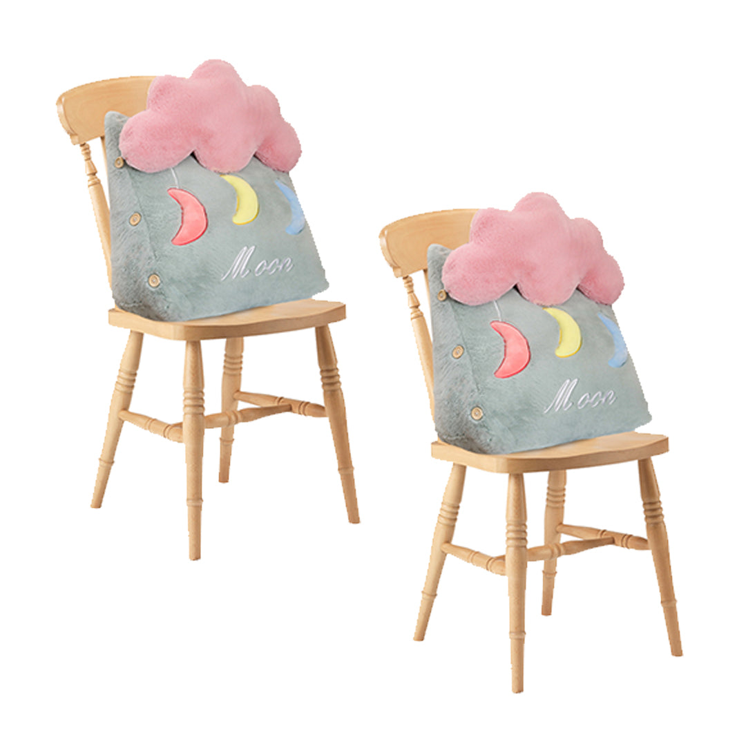 SOGA 2X Green Cute Cloud Cushion Soft Leaning Lumbar Wedge Pillow Bedside Plush Home Decor $ 114.50