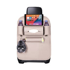 SOGA PVC Leather Car Back Seat Storage Bag Multi-Pocket Organizer Backseat and iPad Mini Holder White $ 33.50