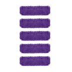 SOGA 5X 90x22 Purple Microfiber Flat Mop Floor Cleaning Pads Rotating Dust Remover $ 121.50
