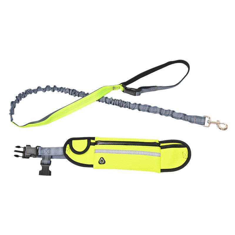 SOGA Yellow Adjustable Hands-Free Pet Leash Bag Dog Lead Walking Running Jogging Pet Essentials $ 28.90