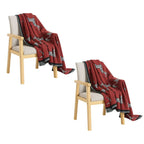 SOGA 2X Wine red Zebra Print Throw Blanket 130x180cm Acrylic $ 189