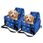 SOGA 2X Waterproof Pet Booster Car Seat Breathable Mesh Safety Travel Portable Dog Carrier Bag Blue $ 86.50