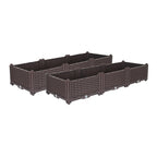 SOGA 2X 120cm Raised Planter Box Vegetable Herb Flower Outdoor Plastic Plants Garden Bed $ 151.50