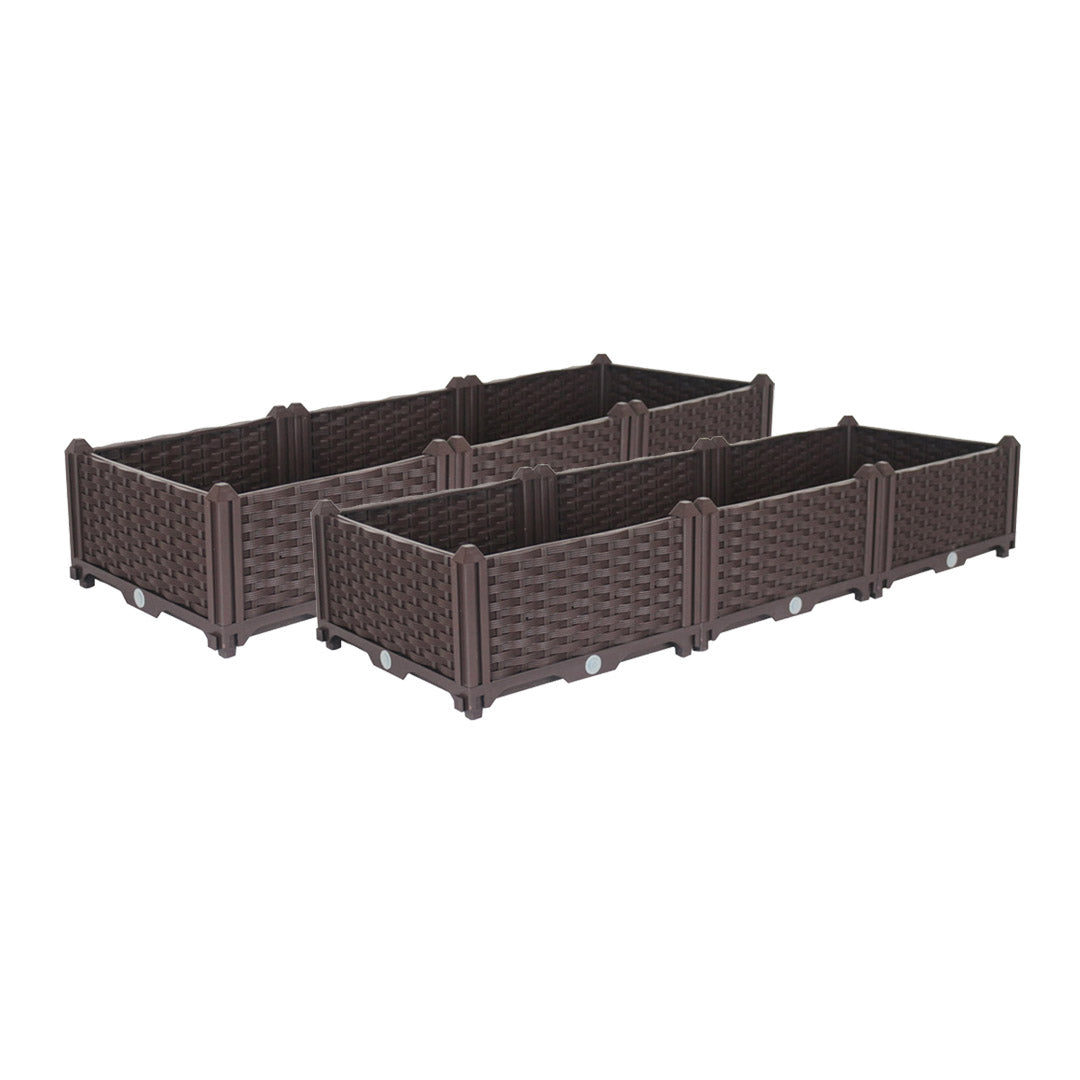 SOGA 2X 120cm Raised Planter Box Vegetable Herb Flower Outdoor Plastic Plants Garden Bed $ 151.50