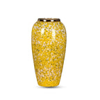 SOGA 35x17cm Yellow with White Mini Floral Large Ceramic Flower Vase Elegant Living Room Home Decor $ 99.90