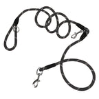 SOGA 220cm Multifunction Hands-Free Rope Pet Cat Dog Puppy Double Ended Leash for Walking Training Tracking Obedience Black $ 24.50