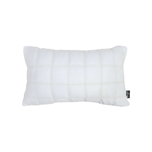 SOGA 30cm White Quilted Grid Pattern Decorative Throw Pillow $ 61