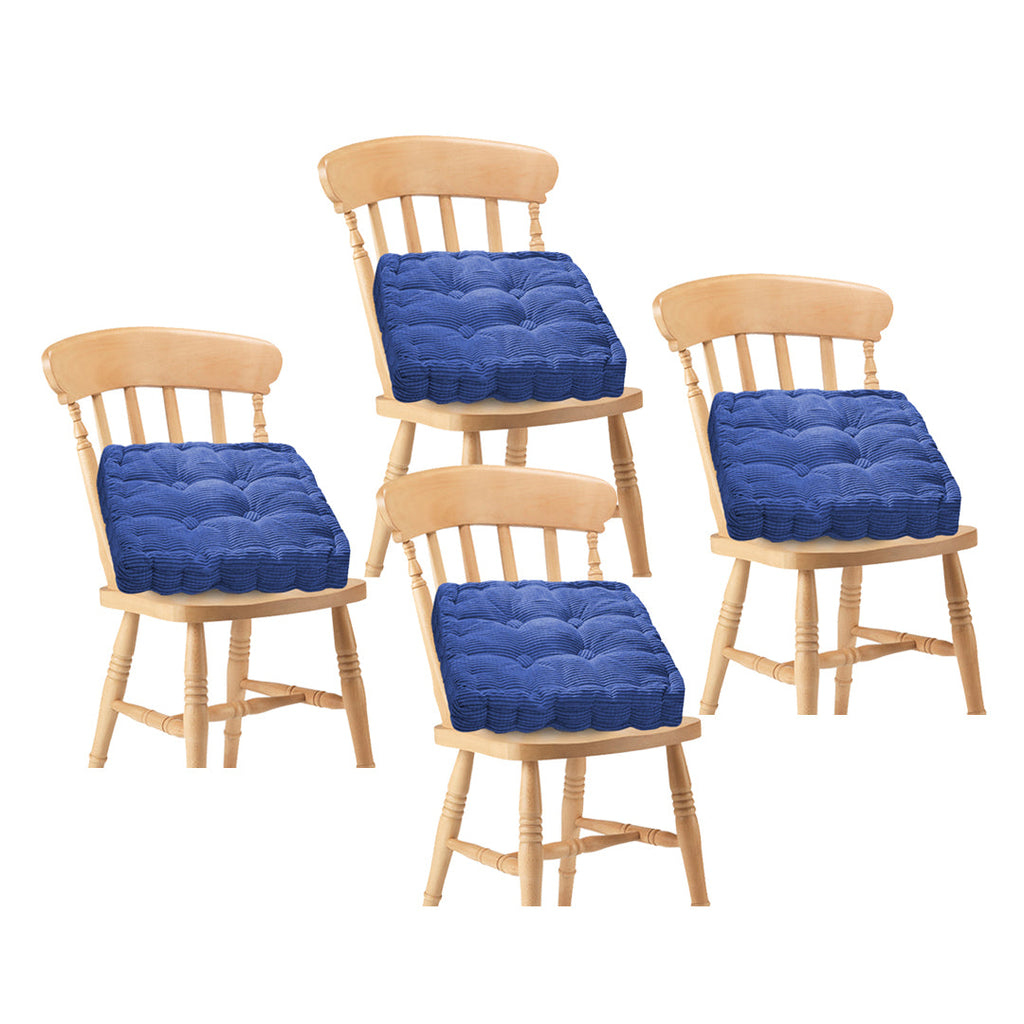 SOGA 4X Blue Square Cushion Soft Leaning Plush Backrest Throw Seat Pillow Home Office Decor $ 118.50